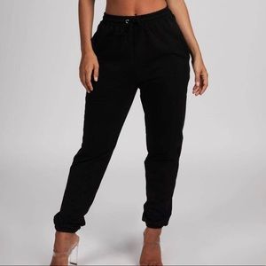 NEW Meshki Sylvia Loopback Joggers - Black XXS